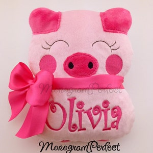 Chubby Personalized Pink Pig Stuffed Animal Soft Toy