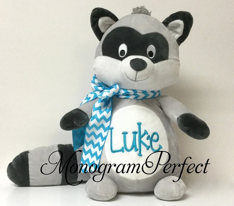 Luke Already Personalized Large Raccoon Stuffed Animal | Etsy