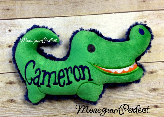 Peluche de cocodrilo verde personalizado México