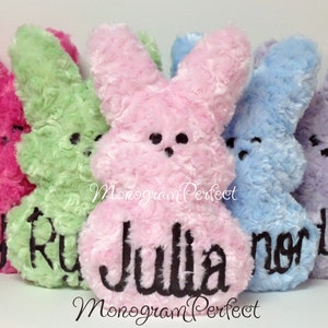 Large Personalized Fluffy Easter Marshmallow Bunny Soft Toy
