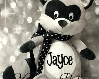 Luke Already Personalized Large Raccoon Stuffed Animal | Etsy