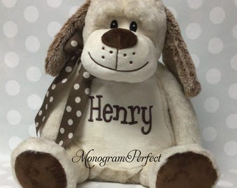 Personalized Puppy Dog Stuffed Animal - 14"