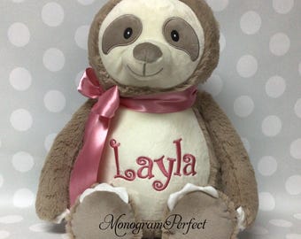 Personalized Sloth Stuffed Animal Soft Toy