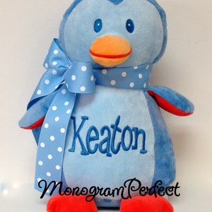 Personalisierte Plüsch Blau Pinguin Stofftier Stofftier