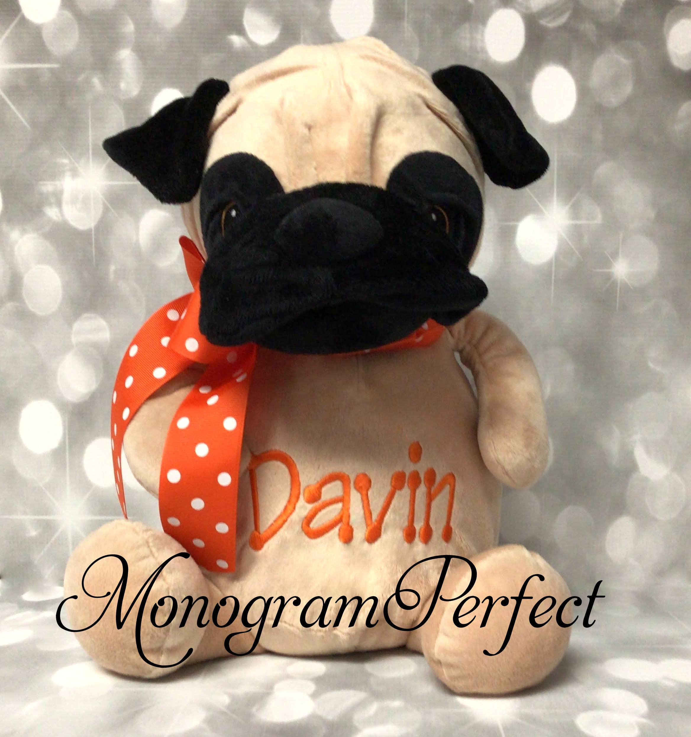 pug dog stuffed animal