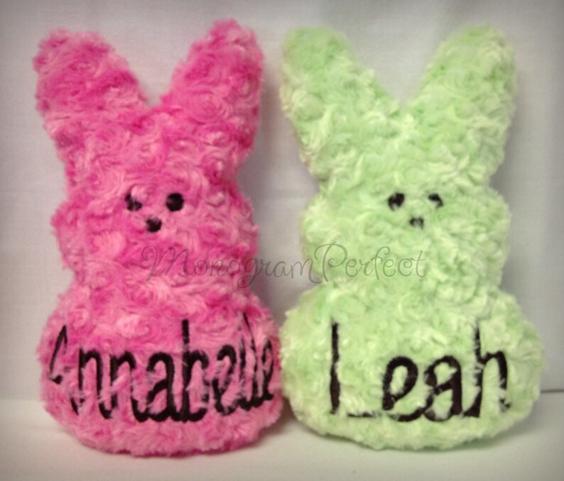 Large Personalized Fluffy Easter Marshmallow Bunny Soft Toy Etsy