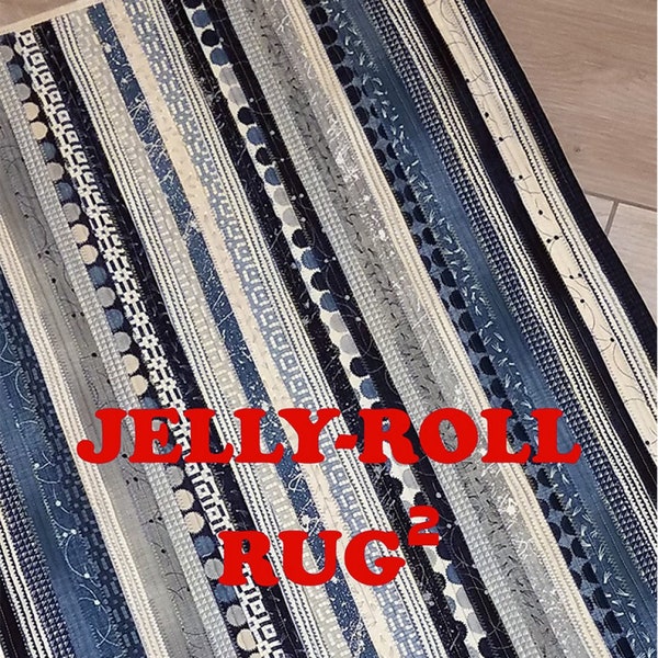 PATTERN:   Jelly Roll RUG 2 - RJD120 - Jelly Roll Friendly - Rug - Rectangle - Easy - Roma Lambson - Area Rug