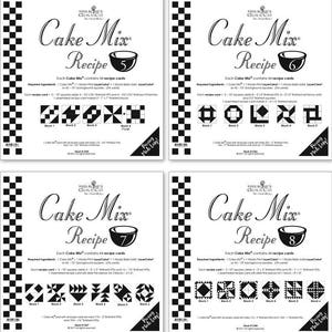 PATTERN: Cake Mix Recipe #6 - CM6 - Miss Rosie - Foundation Piecing ...