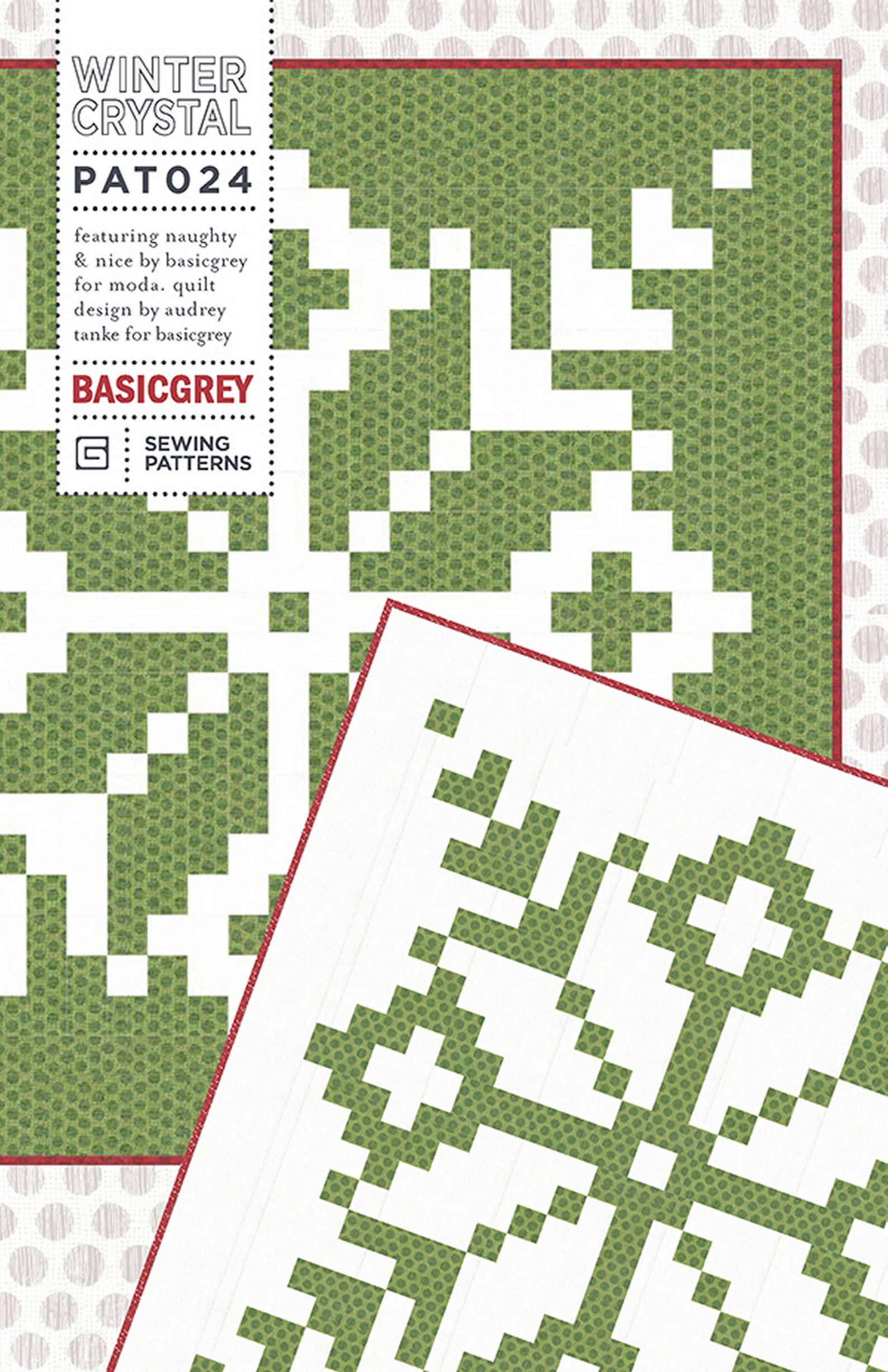 Pattern WINTER CRYSTAL Quilt Pattern by Basic Grey PAT024 Etsy