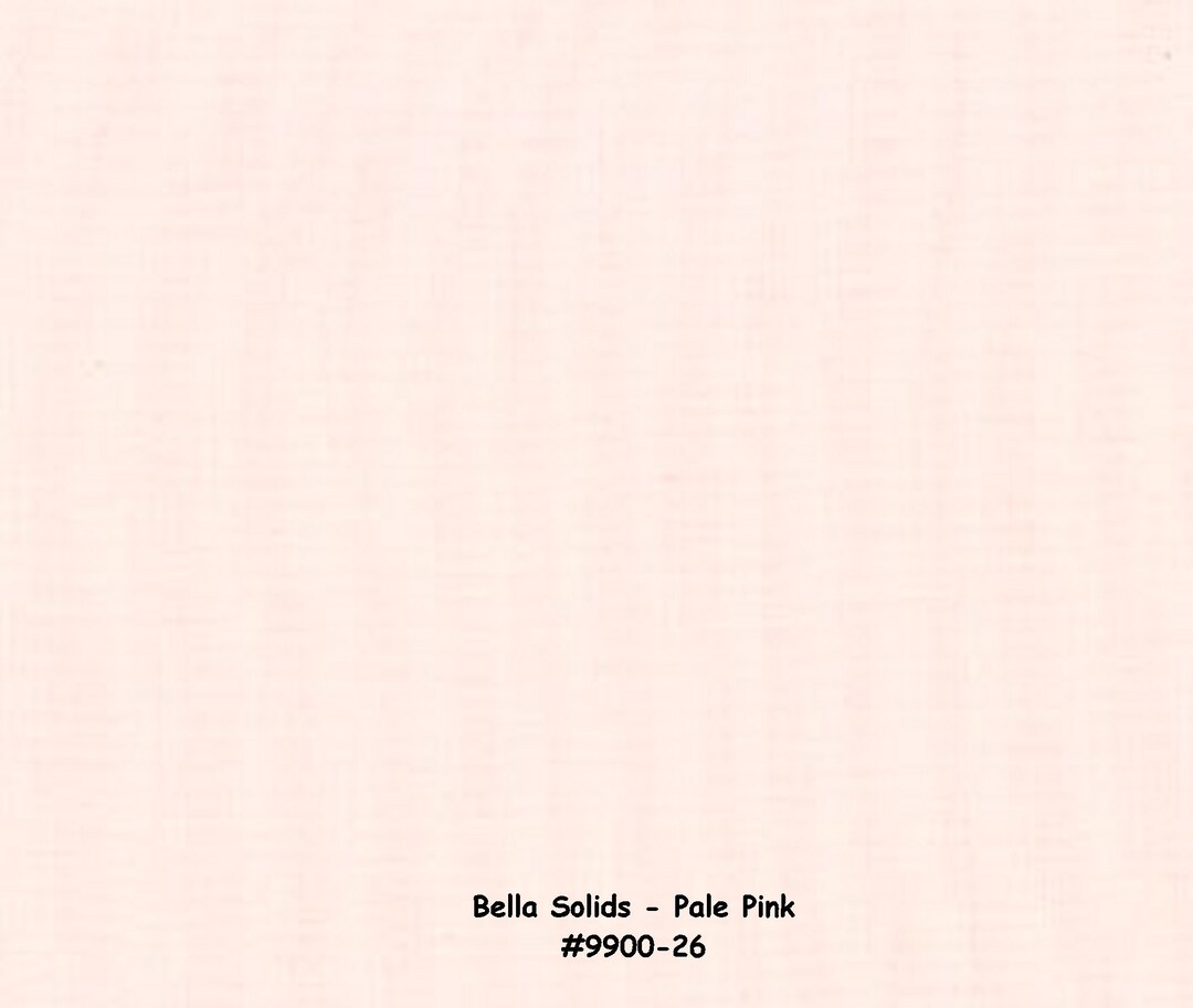 Bella Solids Pale Pink Yard Solids Etsy