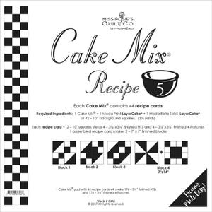 PATTERN: Cake Mix Recipe #5 - CM5 - Miss Rosie/carrie Nelson ...