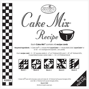 PATTERN: Cake Mix Recipe #2 - CM2 - Miss Rosie - Foundation Piecing ...