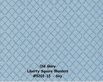 OLD GLORY - #5203-13 - SKY - Blue - Liberty Square Blenders - by Lella Boutique for Moda - Patriotic - Americana