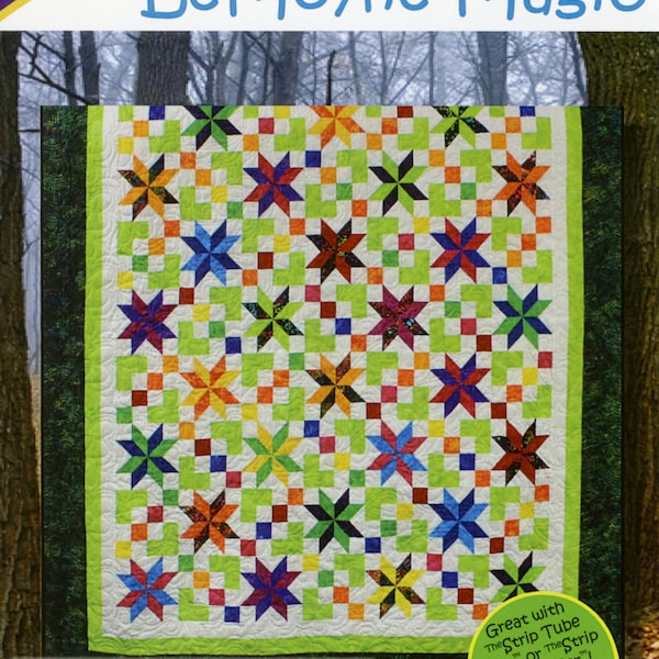 PATTERN: LeMOYNE MAGIC, Jelly Roll Friendly, Cozy Quilt Designs