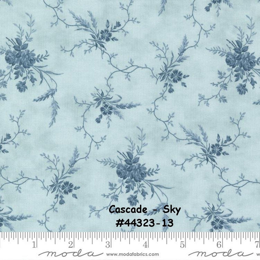 CASCADE - #44323-13 - Dark Blue on Light Blue Print - 3 Sisters - One ...