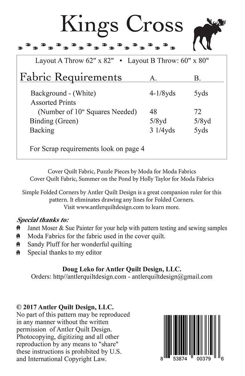 PATTERN: Kings Cross doug Leko by Antler Quilt Designs - Etsy Australia