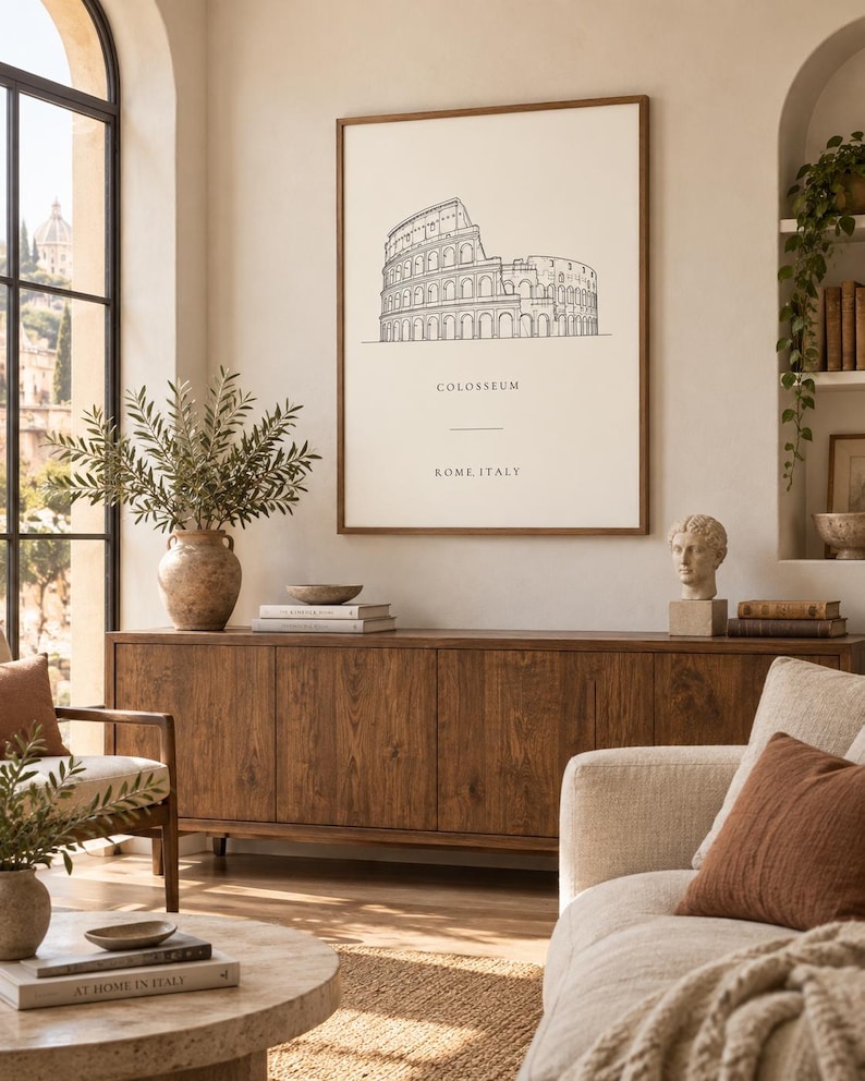 Colosseum Rome wall art print, extra photo 1