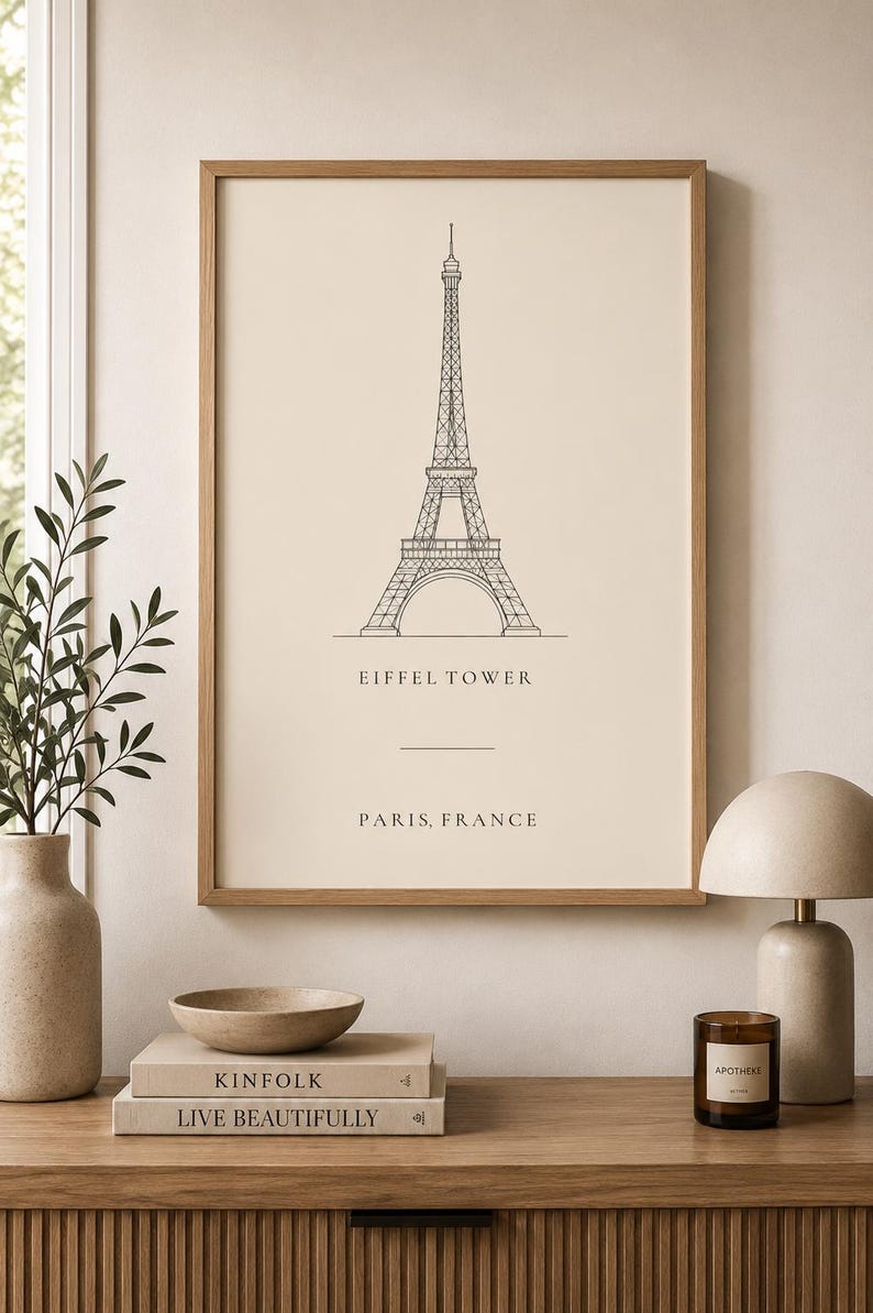 Eiffel Tower Paris wall art print