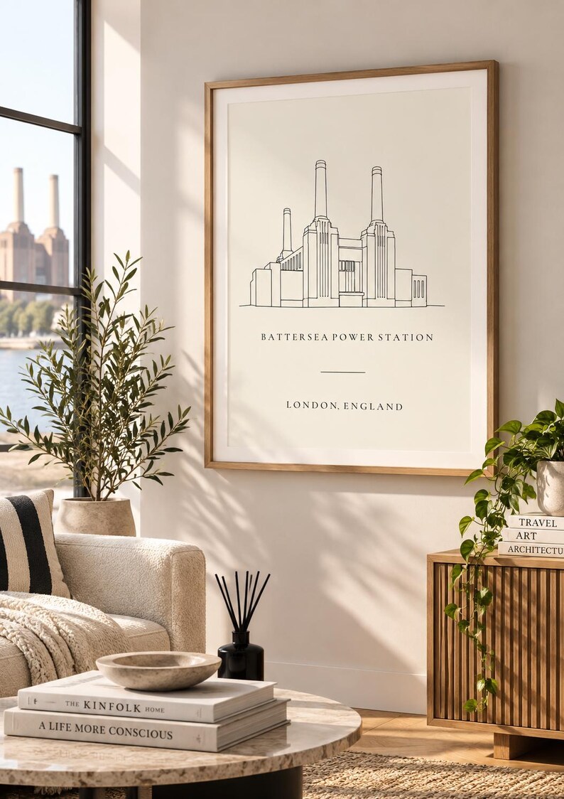 Battersea Power Station London wall art print, extra photo 1
