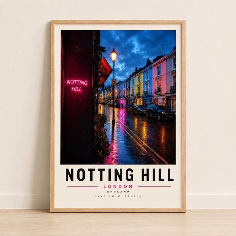 Bundle of three city travel prints for New York, Notting Hill and Edinburgh — extra photo 3