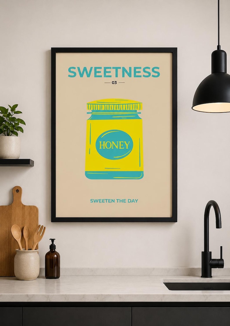 Sweetness honey kitchen wall art print, extra photo 1