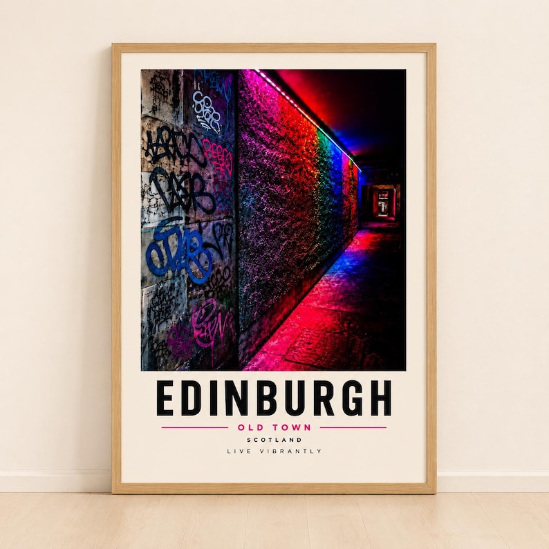 Bundle of three city travel prints for New York, Notting Hill and Edinburgh — extra photo 2