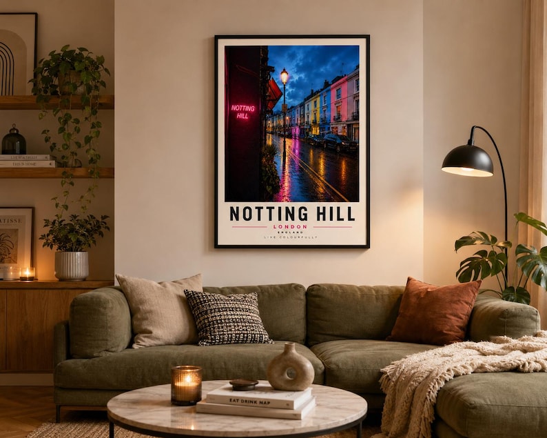 Bundle of three city travel prints for New York, Notting Hill and Edinburgh — extra photo 4