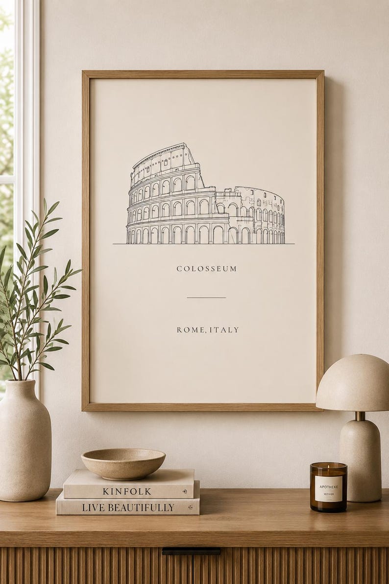 Colosseum Rome wall art print