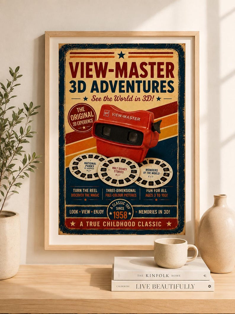 Vintage View-Master toy poster, extra photo 1