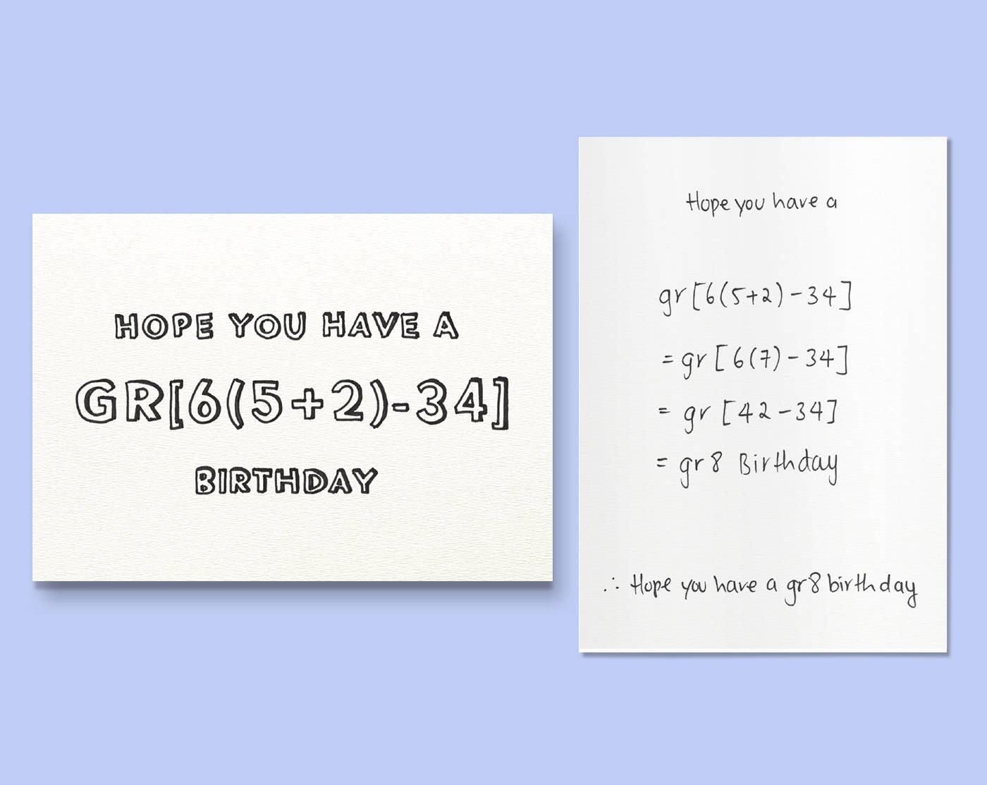 Mathe Geburtstagskarte Toller Geburtstag Etsy.de