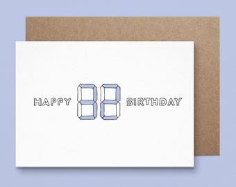 12 Pack Insert Year Birthday Card