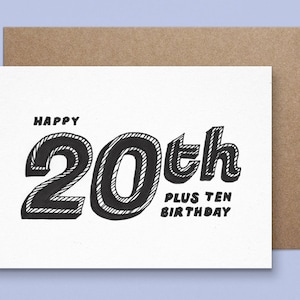 12 Pack Carte 30e anniversaire - Joyeux 20 plus 10
