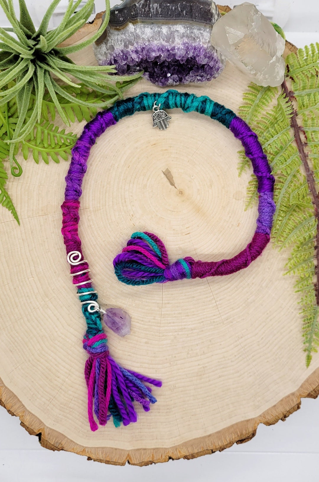 Hair Wrap for Dreadlocks and Nondreaded Hair, Hairwrap Extension, Festival Hair Accessory