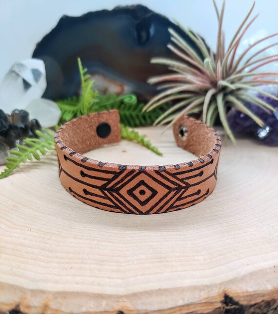 Leather cuff designs deals