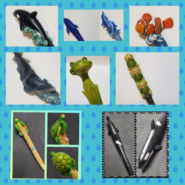 Premium Aquatic Themed Resin Diamond Painting Drill Pens-Dolphins-Whales-Orca-Frogs-Turtles-Clownfish