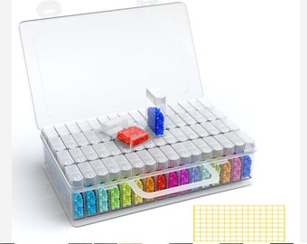 64 Tik Tic Shaped Storage Containers With Case - With or Without Toolkit