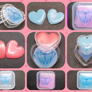 Heart & Square Shaped Wax Containers For 5D Diamond Painting