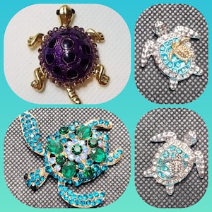 Turtle Themed Metal 5D Diamond Painting Cover Minders / Needle Minders
