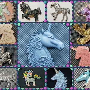 Metal Unicorn, Pegasus, Horse, and Pony Diamond Painting Cover Minders/Needle Minders