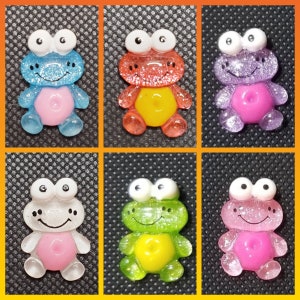 Mini Resin Sparkle Frog 5D Diamond Painting Cover Minders / Needle Minders