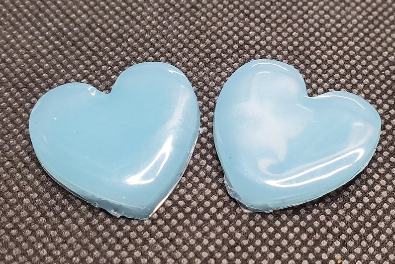 Heart & Square Shaped Wax Containers For 5D Diamond Painting 1 Blue Heart Wax