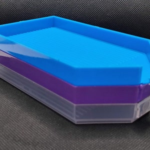 Große Stapelbare Bohrtabletts mit Druckknopf für 5D Diamantmalerei Gems - Perlentablett - Gerillt