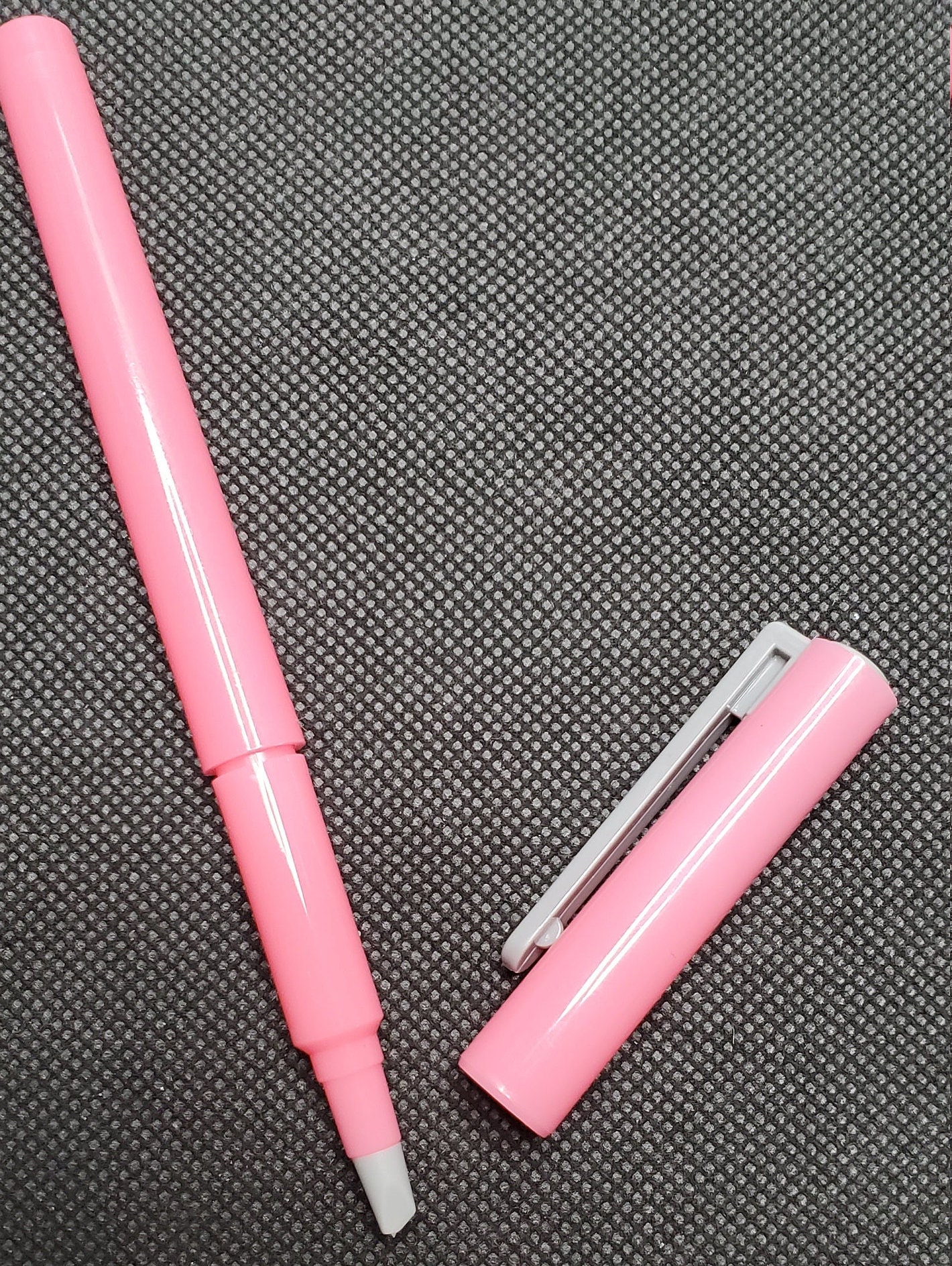 2 Pcs DIY Diamond Painting Parchment Paper Cutter Precision Craft Ceramic  Blade Knife Pen for Cutting Paper Art with Replaceable Blade, Pink, Blue