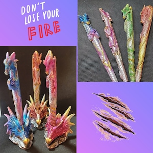 Last Chance to Buy, Limited Edition Glitter Dragon and Wolf Premium Resin 5D Diamond Painting Drill Pens and Stands