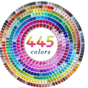 89,000 5D Diamond Painting Drills - 445 Colors - Round or Square (200 drills per color)
