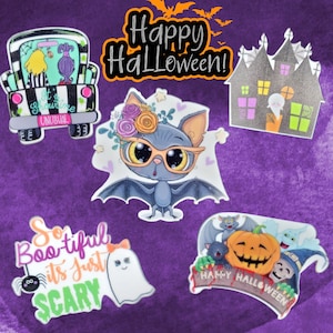 Halloween Themed Flatback Resin/Plastic 5D Diamond Painting Cover Minders / Needle Minders