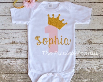 Birthday Onesie Princess Etsy