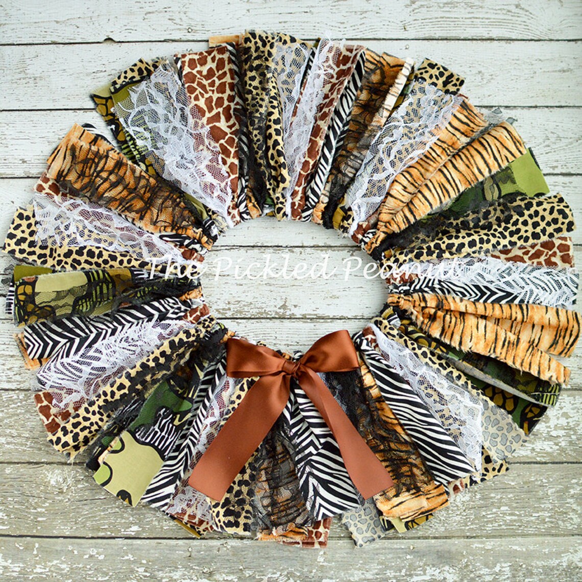 Baby Tutu Safari Animal Print Shabby Chic Fabric Tutu Baby Etsy