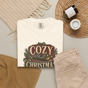Camiseta acogedora para club de lectura navideño / Regalo para amantes de los libros, camiseta de lectura navideña, camiseta para lectores navideños imagen 3