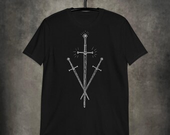 THREE OF SWORDS Short-Sleeve Unisex T-Shirt